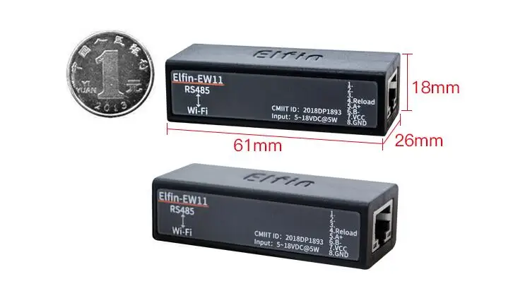 Последовательный порт Elfin-EW11 устройство подключение к сети RS232 к Ethernet TCP/IP RJ45 конвертер со встроенным веб-обслуживание