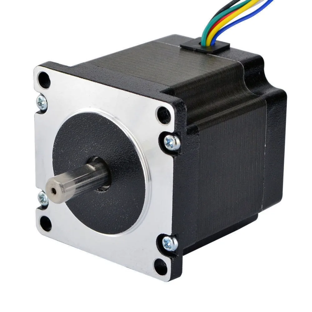 Dual Shaft Nema 23 Stepper Motor Unipolar 1.8 Degree 90Ncm (127.5oz.in) 1A 57x56mm 6 Wires CNC