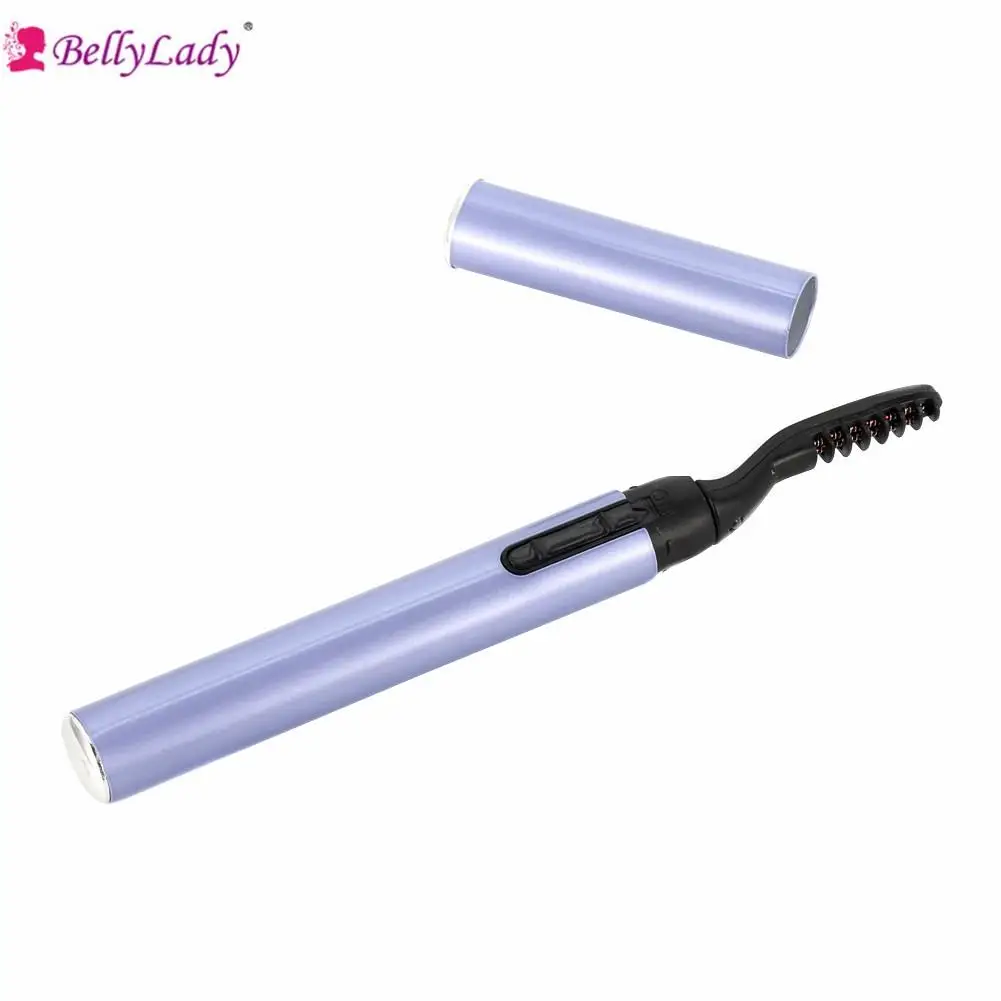 

Portable Curved Electric Heating Eyelash Brush Curler, Eyelash Styling Beauty Tool, Purple