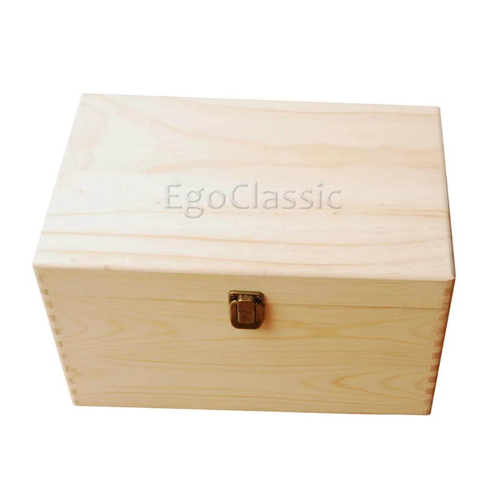 Дизайн деревянный ящик для хранения эфирных масел 56 отверстий Bilayer многофункциональные из натуральной древесины сосны настраиваемые без краски F007015
