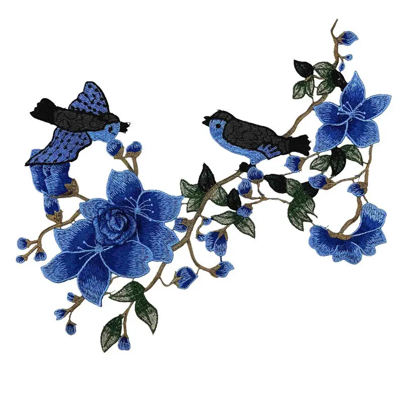 Вышивка parches пришить патчи розы цветы птицы для одежды стикер Швейные Аппликации патч джинсы платье Cheongsam одежда