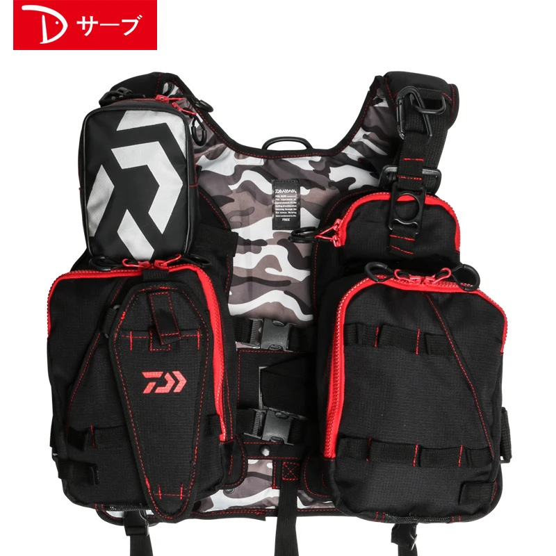 

2018 NEW DAIWA Fishing Vest life jacket DAWA Multi-function outdoors buoyancy 100 kg DAIWAS sports Man light Free shipping