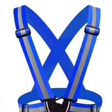 Унисекс безопасность, высокая видимость отражения жилет для бега и езды на велосипеде жилет светоотражающий пояс жилет безопасности