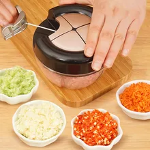 Ручной измельчитель пищи лук овощерезка измельчитель Слайсеры имбирь кухонные принадлежности LE66