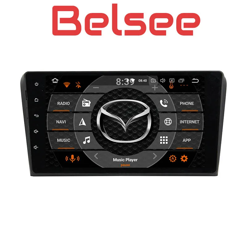 

Belsee Android 8.0 Car Stereo Radio GPS Multimedia Auto 9" Touch Screen 8 core for Mazda 3 2003 2004 2005 2006 2007 2008 2009