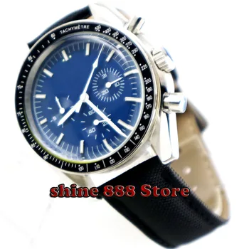 

Bliger 40mm Blue Sterile dial date Luxury Luminous Automatic Movement men's Watch