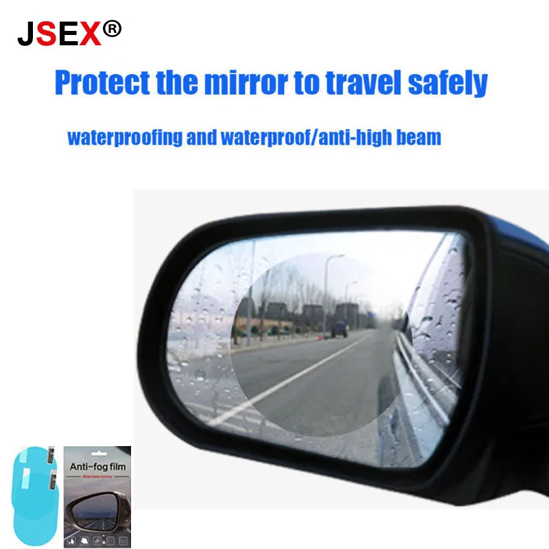 

2PCS Car Rearview Mirror Protective Film Anti Fog Window Clear Rainproof Rear View Mirror Nano Coating Rainproof Transparent