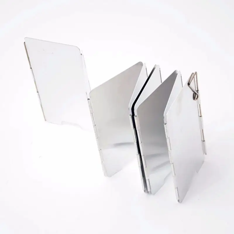 

Outdoor Camping Stove Cover Camping Tools Windshield 9 Plates Folding Wind Screen Cookout Picnic Cookware Windbreak Board