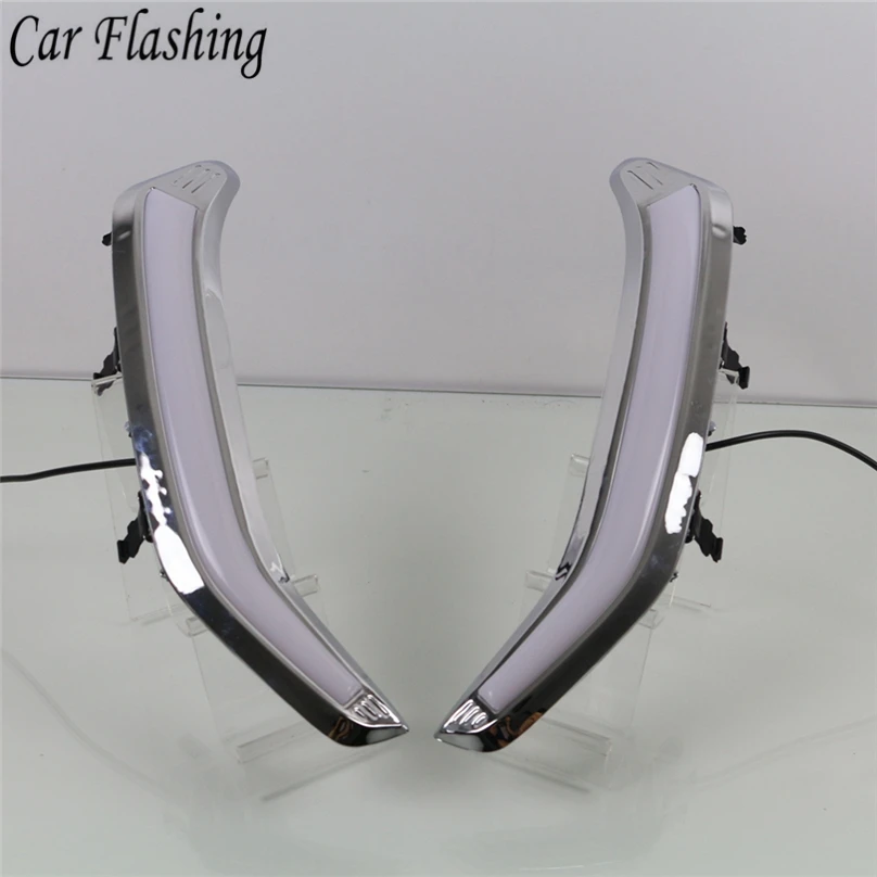 1 комплект для Subaru Forester 2013 2014 2015 2016 2017 2018 светодиодный DRL Дневной светильник