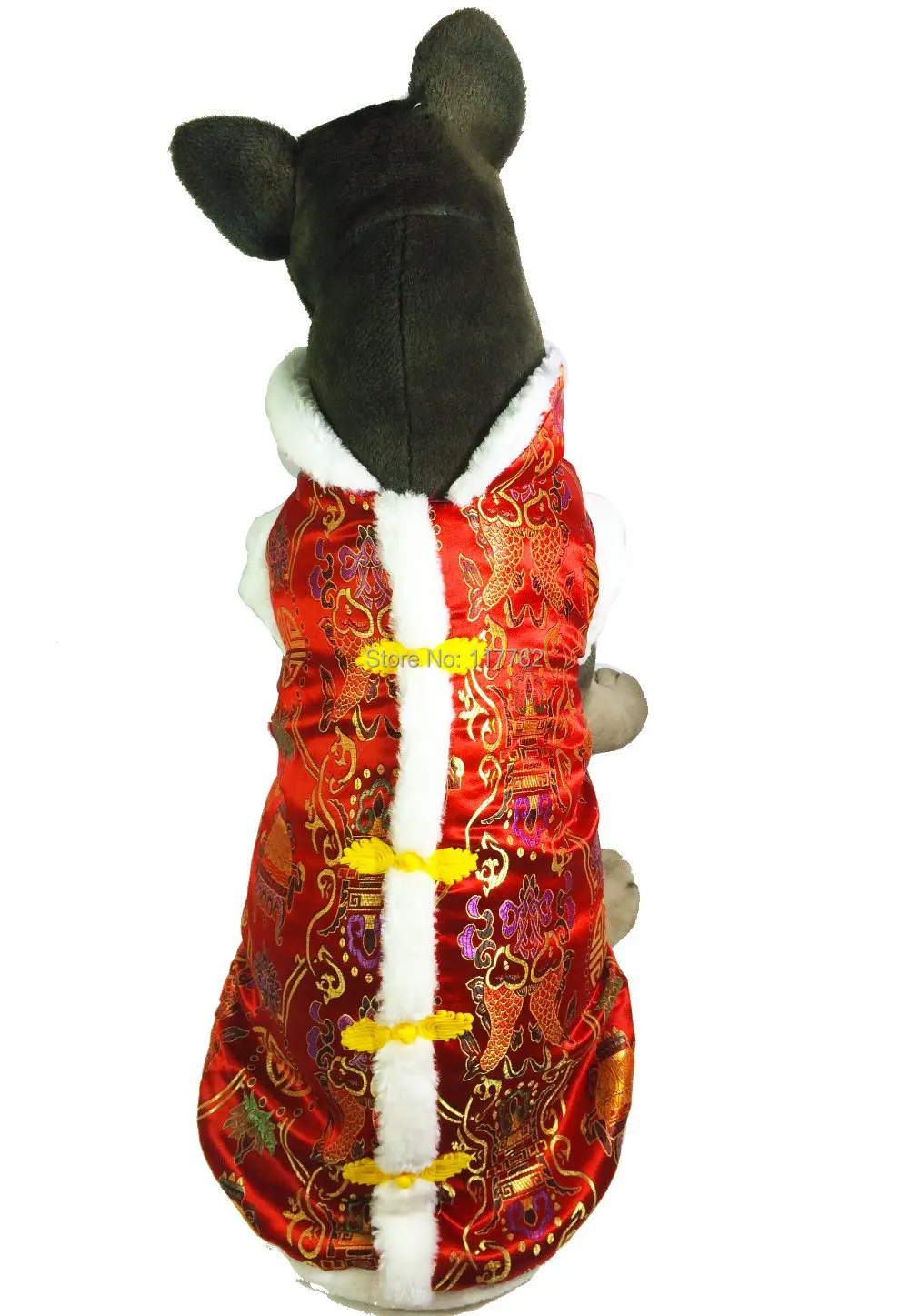 New Classic China New Year Cotton Coat For Medium Large Dogs Pet Dogs