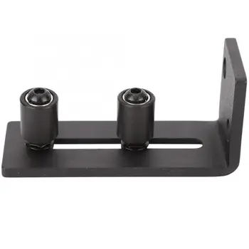 

Carbon Steel Adjustable Sliding Floor Guide For Barn Door Hardware Accessory Double Roller Bearing