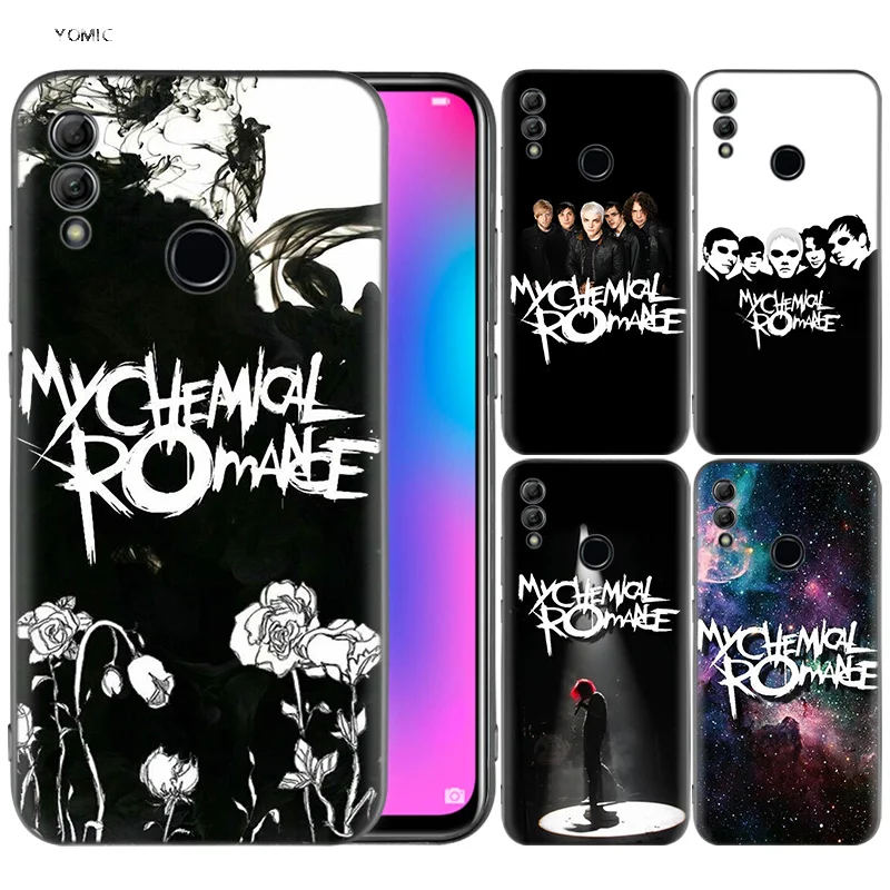 

Silicone Cover Case for Huawei Honor 10 9 Lite 8X 8C 8A Y6 Y7 Y9 7A Pro Prime 7C 2018 2019 V20 My Chemical Romance MCR