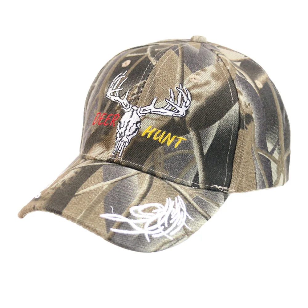 

Winfox Vintage Letter Hunting Army Green Camouflage Baseball Hat Cap Men Women Deer Animal Adjustable Dad Truck Hats
