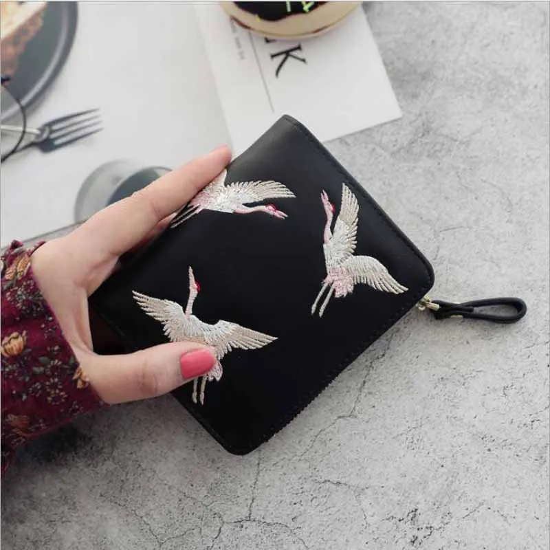 

New Tassel Zipper Purse Pink Woman's Wallet Double Color Leather Wallets for Euro Card Holder Money Bag for girls wallet