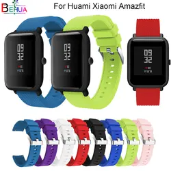 20 мм спортивные силиконовые часы ремешок для Huami xiaomi Amazfit youth бит smart watch для samsung S2 замена 20 мм ремешок для часов