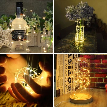 

USB LED String Lights Copper Wire Holiday Strip Light Christmas Wedding Decor Fairy Lamp 1m 2m 3meters,4m 5m 6m10m