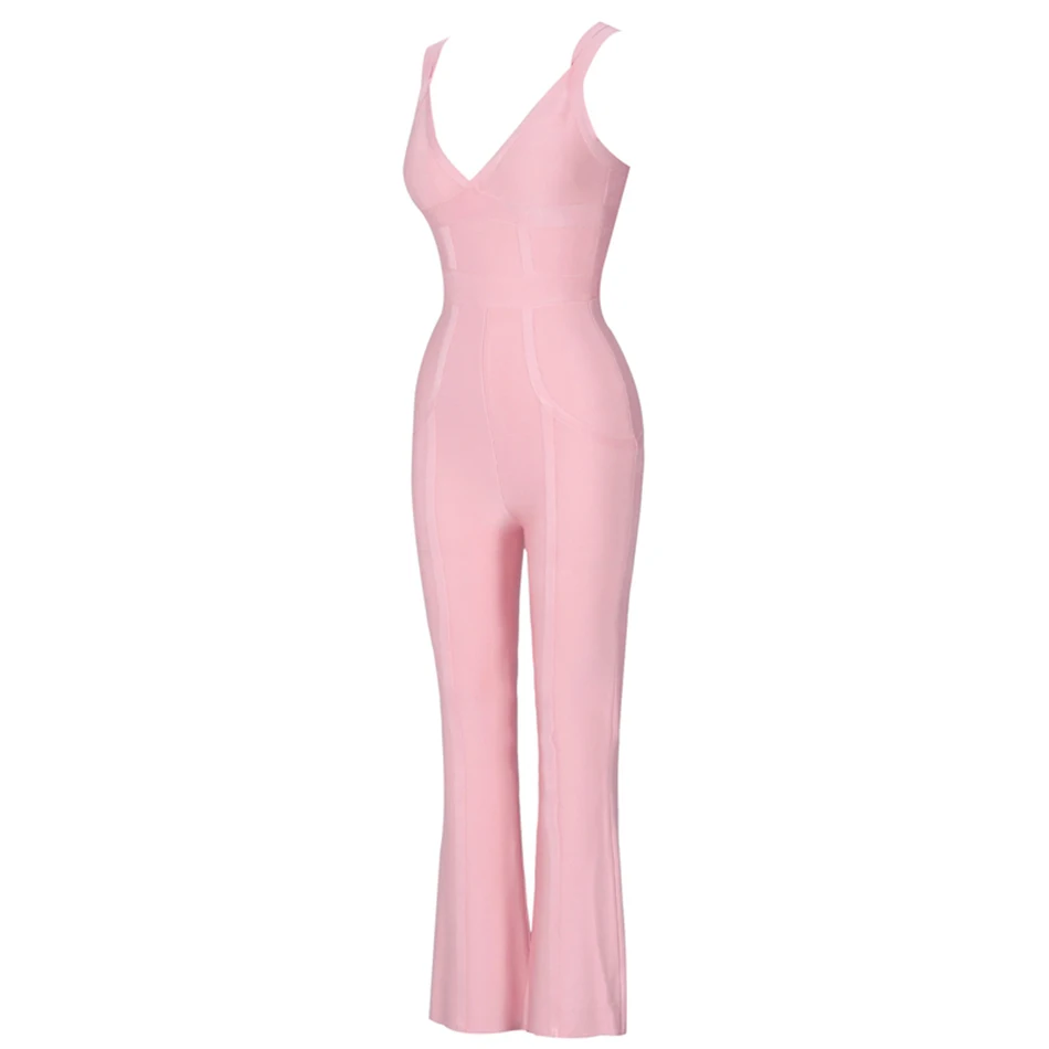 Seamyla-new-fashion-pink-women-bodycon-bandge-jumpsuit-5