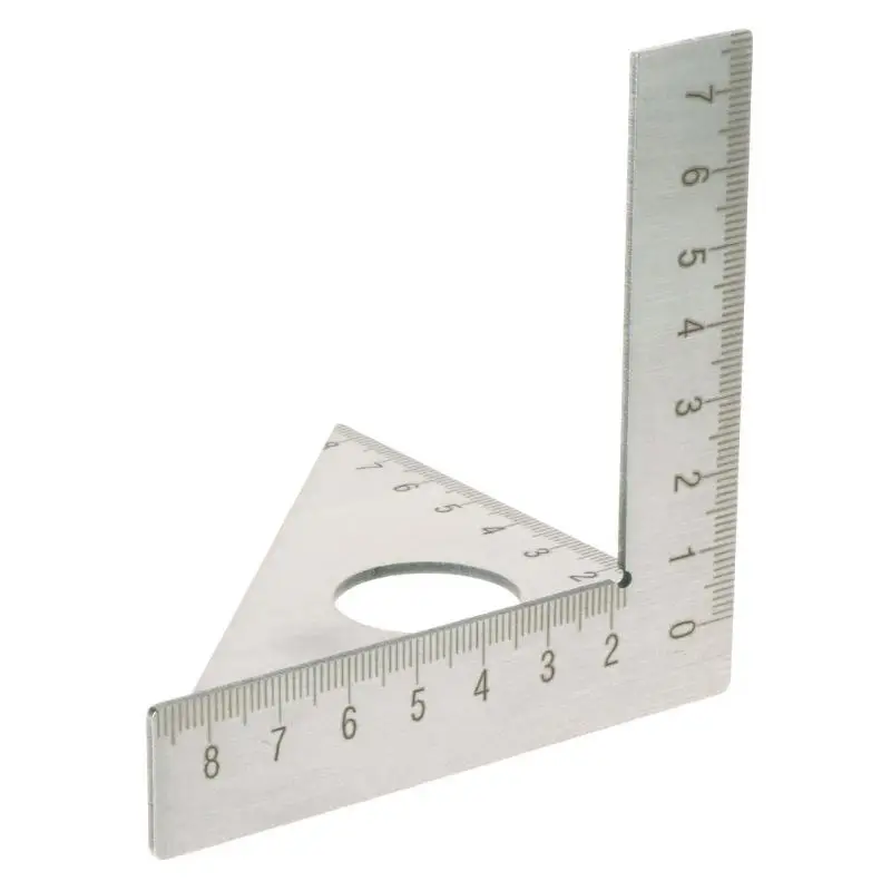 

Stainless Steel Woodworking Ruler Square Layout Miter Triangular Rafter 45 Degree 90 Degree Metric Gauge Measuring Hand Tools
