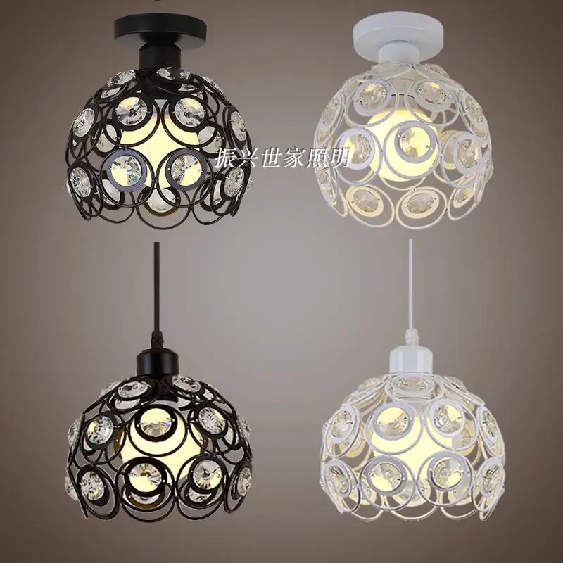

crystal pendant lamp individuality bedroom lamp iron art bird cage three dining room bar small hanging lamp shade