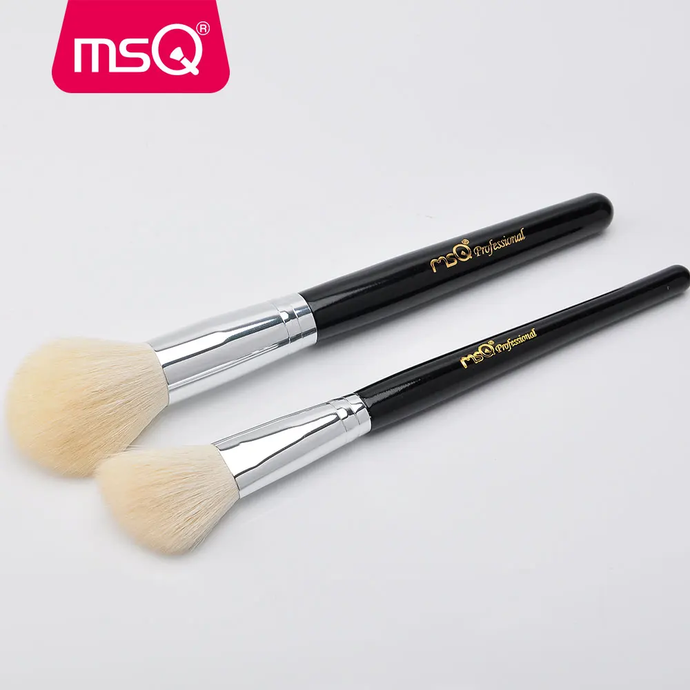2pcs Big Goat Hair Powder Makeup Brushes Blusher Contour Make Up Brush Set makeup brush set makeup brush