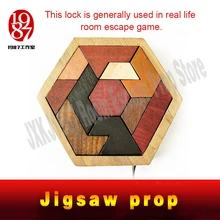 JXKJ1987 комплект для побега Танграм Опора реальной жизни номер побег отделка головоломки, чтобы разблокировать секретная комната комнаты