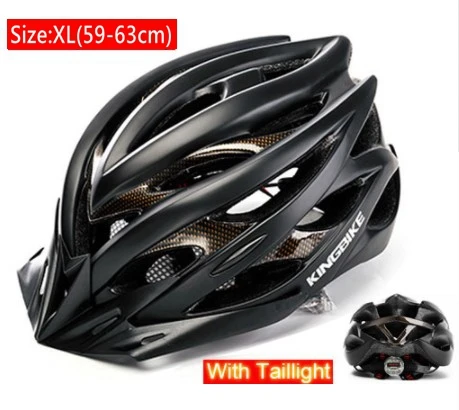 KINGBIKE велосипедный шлем велосипедного шлема дорожный велосипед для мужчин и женщин Casco Ciclismo горный велосипед Ultralight интегрально-Формованный со световыми велосипедными шлемами - Цвет: J-629-black1