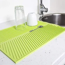 Vajilla de mesa Mantel Individual cuadrado de silicona para secado de platos alfombrilla Premium resistente al calor almohadilla amortiguador duradero para vajilla