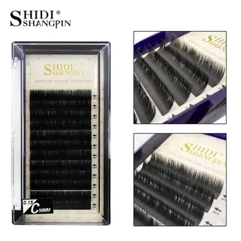 

False Eyelashes Makeup Volume Fans Split Tips Flat Lashes Woman Eyelash Extensiones B/C/D Curly 8-13mm Length free shipping 1box