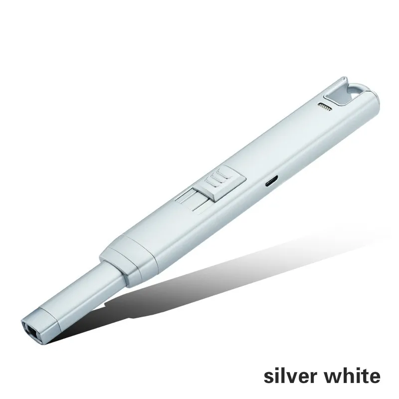 Интеллектуальная Электрическая длинная USB дуговая кухонная ветрозащитная Зажигалка для свечей и фейерверков для барбекю - Цвет: 1