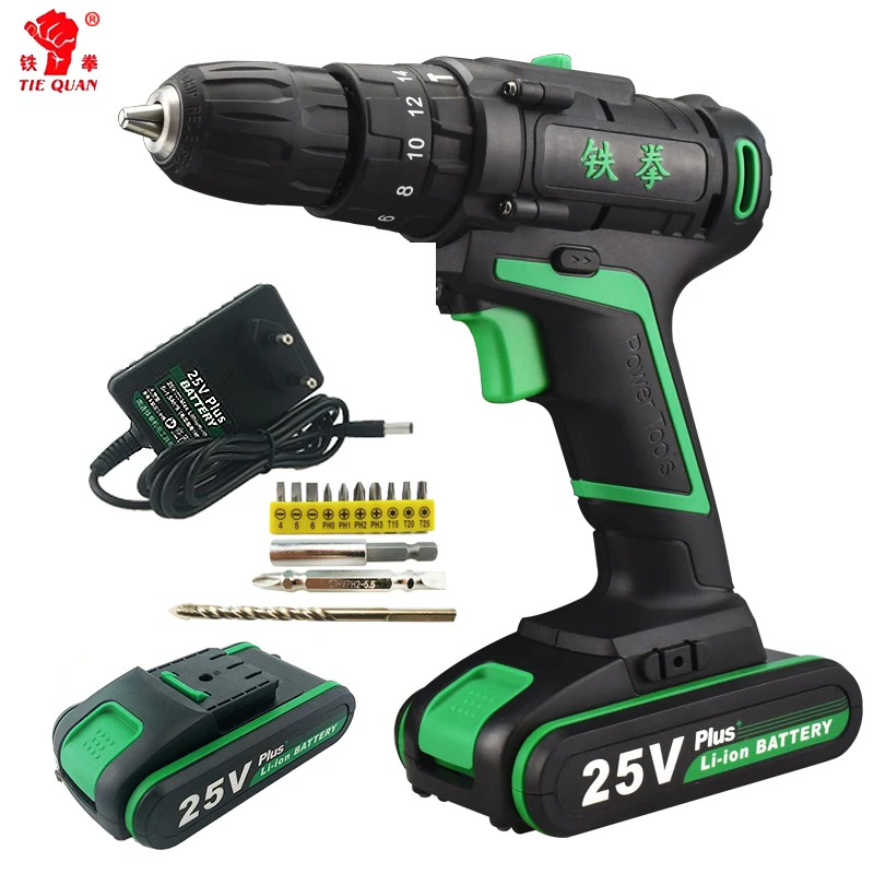 

25V New Style Power Screwdriver Electric Tools Mini Speed Rotary Tool Drill Machine Screwdriver Cordless Li-ion Battery Tool Bit