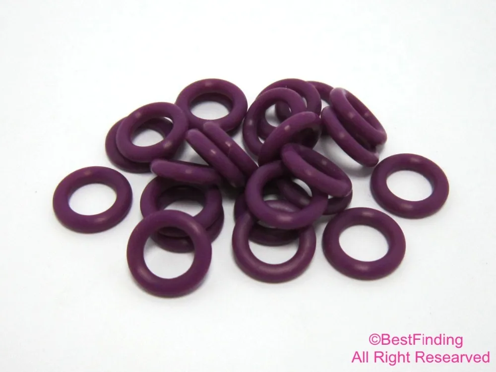 

10mm Dark purple silicone o rings Leather rubber o rings Fix rings eco-friendly