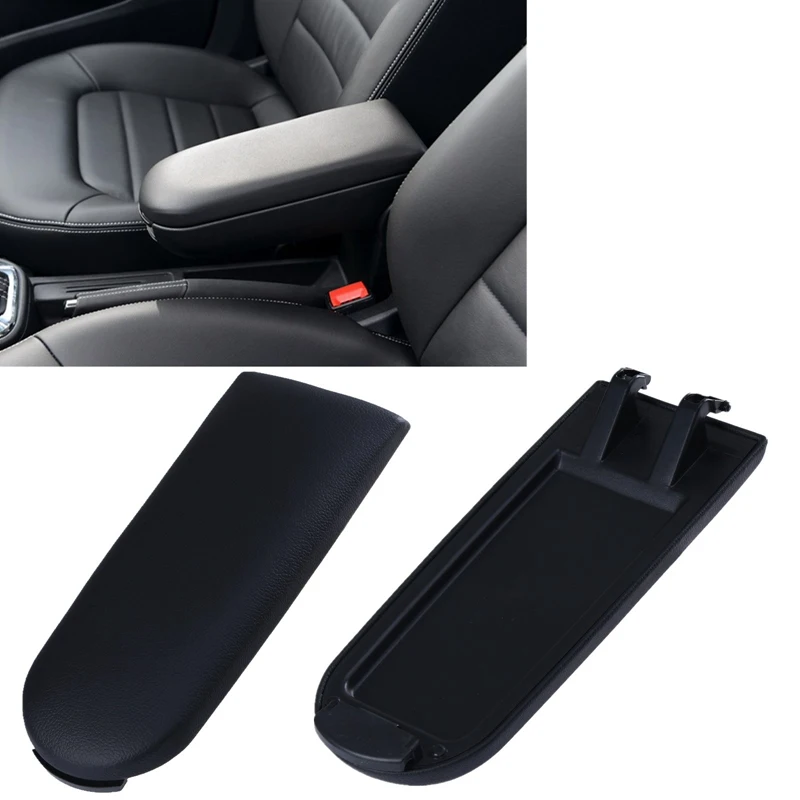 Black Car Center Console Armrest Lid 