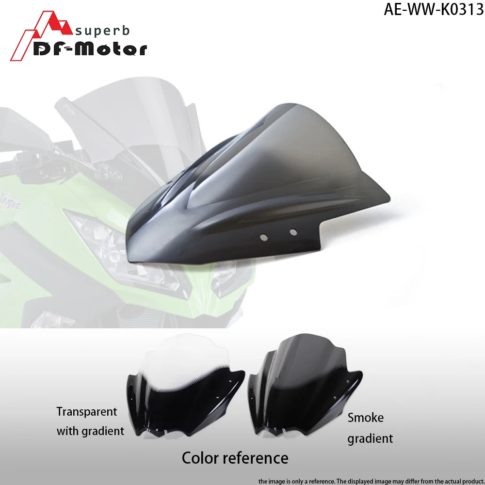Подходит для Kawasaki Ninja 300 2013 2014 2015 2016 2017 ветровые дефлекторы дымовые ясные стекла