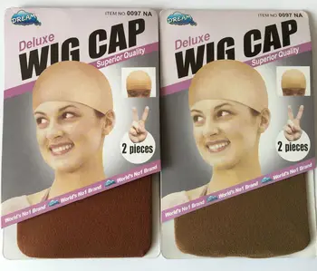 20 pieces Beige Wig Cap Polyester Hairnet Hair Mesh Wig Weaving Cap Stretchable Elastic Hair Net 2 Pieces/PACK 5 color 2