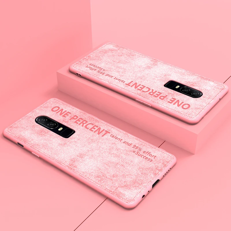 

For Oneplus 7 Pro Case Anti-knock Cute Cloth Fabric Silicone Case for OnePlus 7 One Plus 7 Case Coque