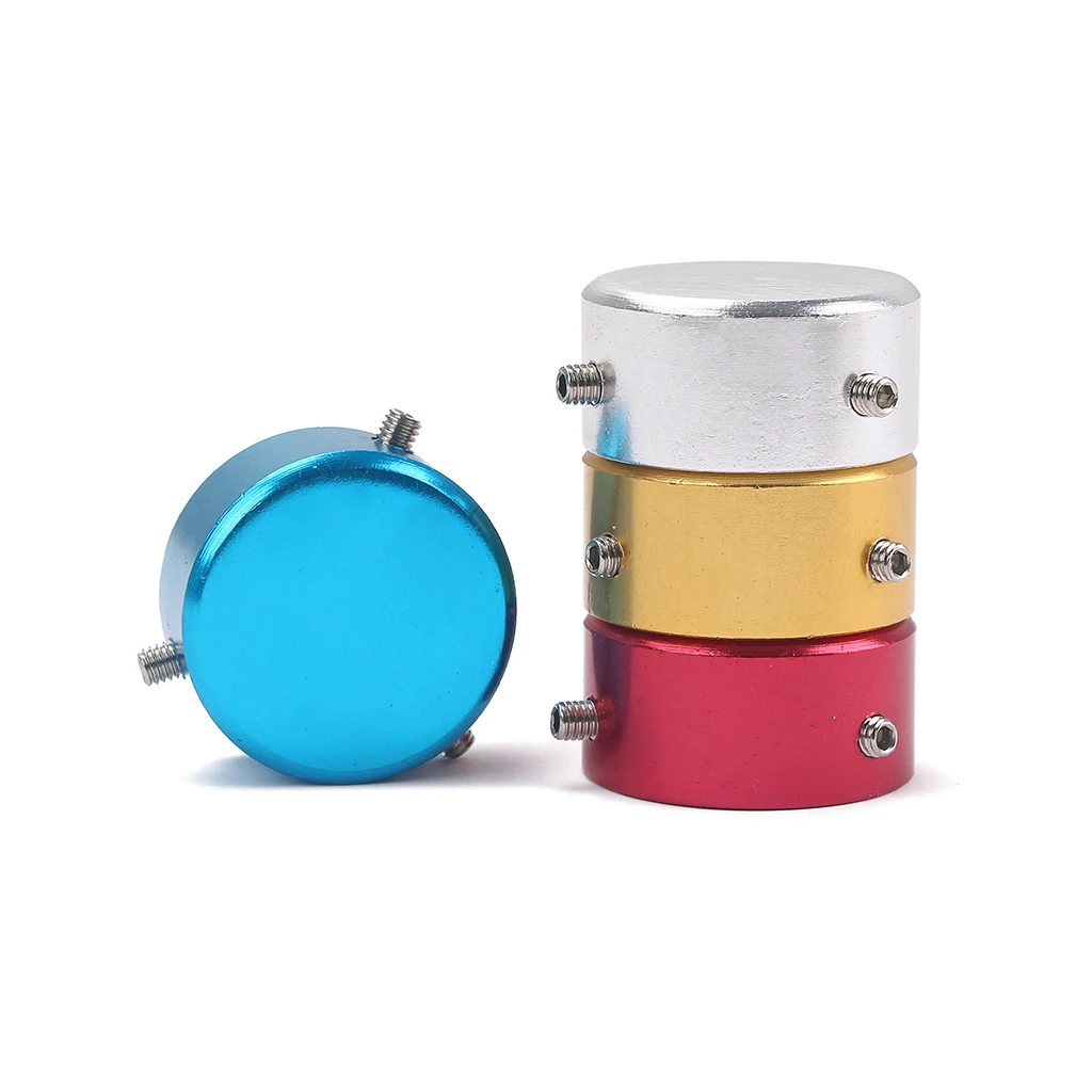 4 Pieces Aluminum Alloy Foot Nail Cap Protection Cap with Wrench for Effect Pedal Parts Accessories