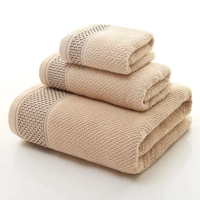 Buy 3PCS/Set 100 Cotton Terry Towels Set