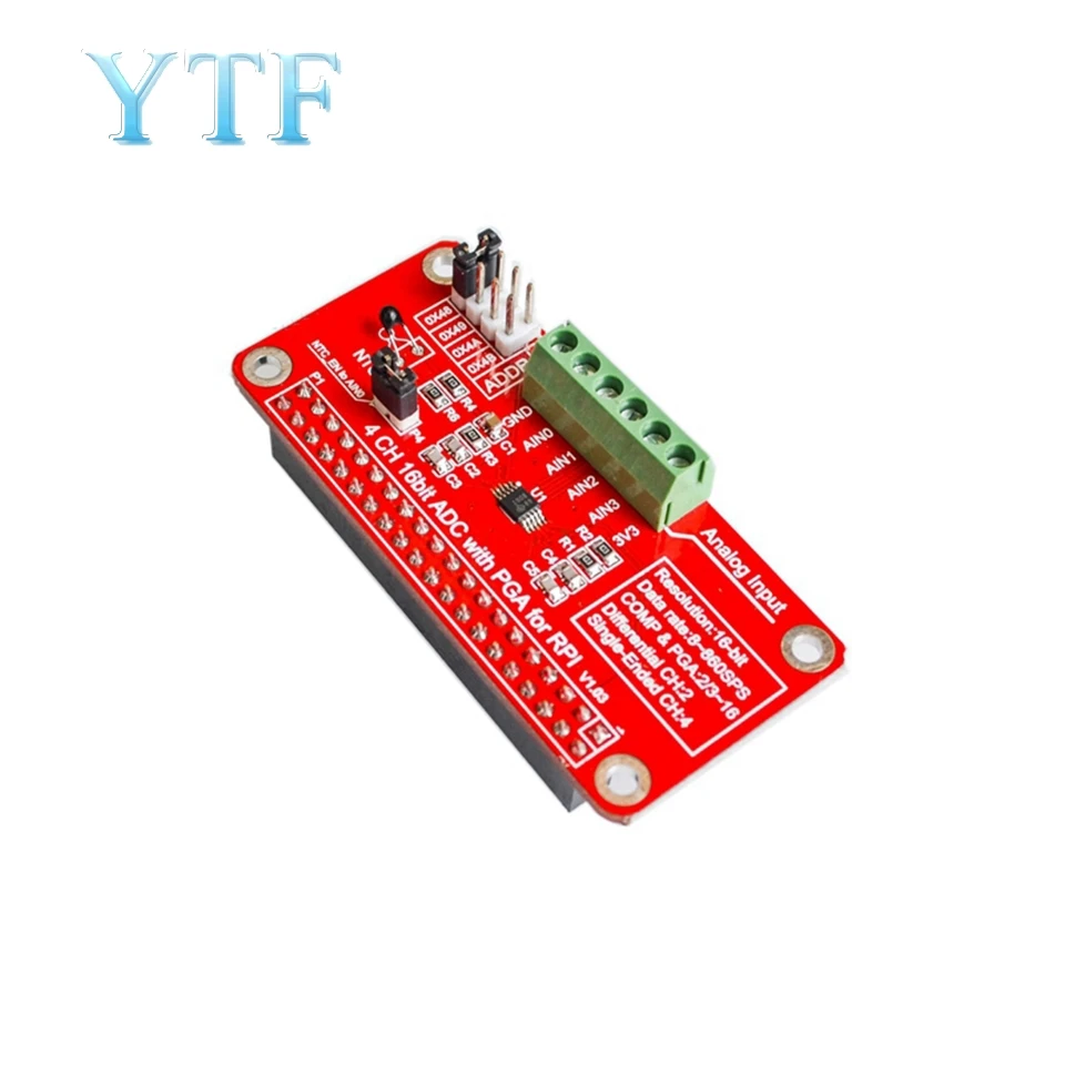 

3.3V ADS1115 ADC Module for Raspberry Pi 3/2 / B + or Raspberry Pi zero I2C RPI ADS1115 ADC Analog to Digital Converter