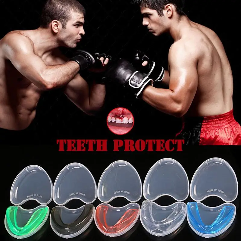 1 مجموعة اقي الفم حامي الفم للحصول على حماية الملاكمة كرة القدم كرة السلة الكاراتيه الملاكمة التايلاندية حماية السلامة