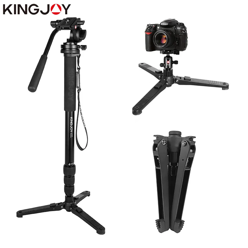 Kingjoy MP3008 + KH-6750 профессиональный монопод Dslr для всех моделей камера штатив Стенд Para Movil Гибкая рубец статив SLR DSLR