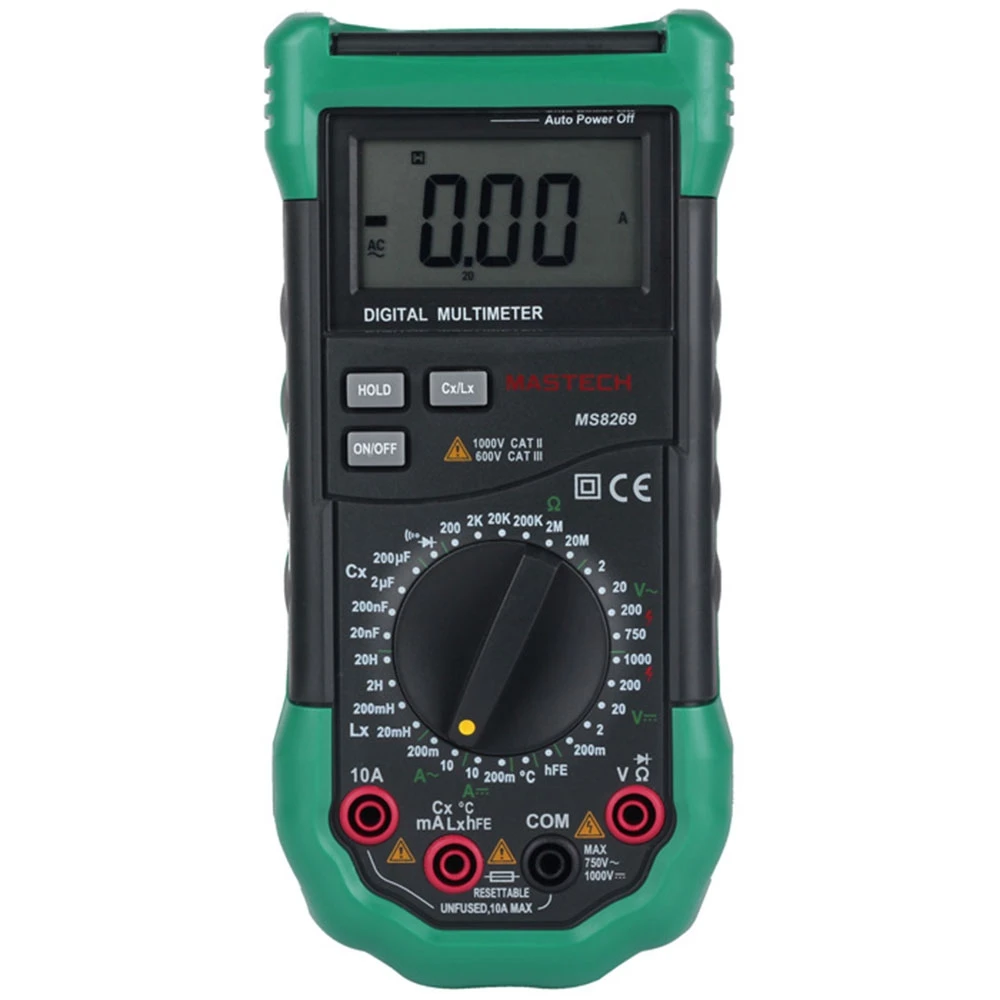 

1 pcs MASTECH MS8269 Digital Auto Ranging Multimeter DMM Test Capacitance Frequency Worldwide Store
