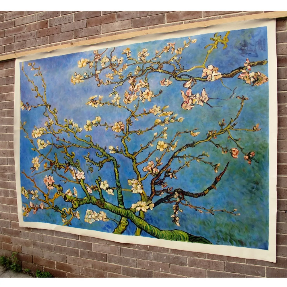 Ветви с цветком миндаля от Vincent van Gogh репродукция ручная роспись Картина маслом