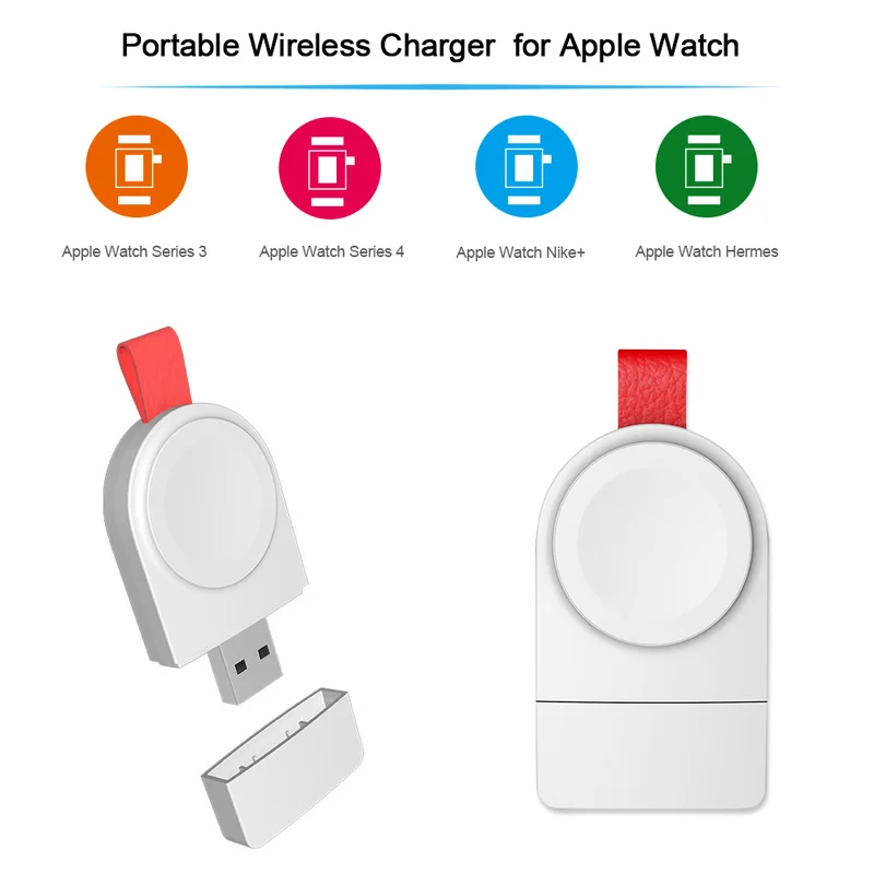 

Smart Watch Portable Mini Wireless Charger for IWatch 1 2 3 4 Dock Adapter Fast Charging Power Charger Wireless Charging Base