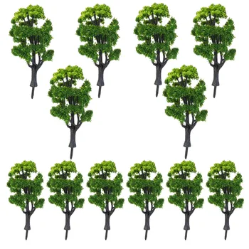 

BESTOARD 12pcs 1:50 Train Scenery Landscape Model Trees
