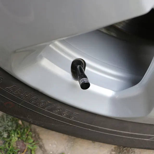 Zlord 4 Pcs/Set Car Tire Valve Stem Cap for Toyota Corolla Prius RAV4