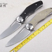 Llxxmm Флиппер складной нож для ежедневного использования, D2 лезвия камень выстирать G10 ручка для выживания на природе нож для охоты и кемпинга, для повседневного использования, инструменты для выживания Ножи