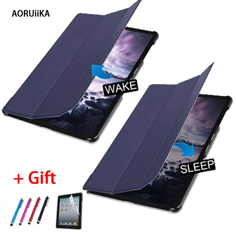 

Magnetic Case For Lenovo Tab P10 TB-X705L TB-X705F 10.1" Smart Cover Funda Tablet Slim Folding Stand Skin Shell +Film+Pen