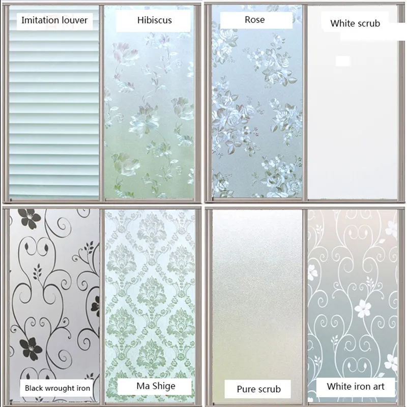 

Funlife Static window sticker light transmission opaque frosted glass sticker insulation sunscreen bathroom bathroom window film