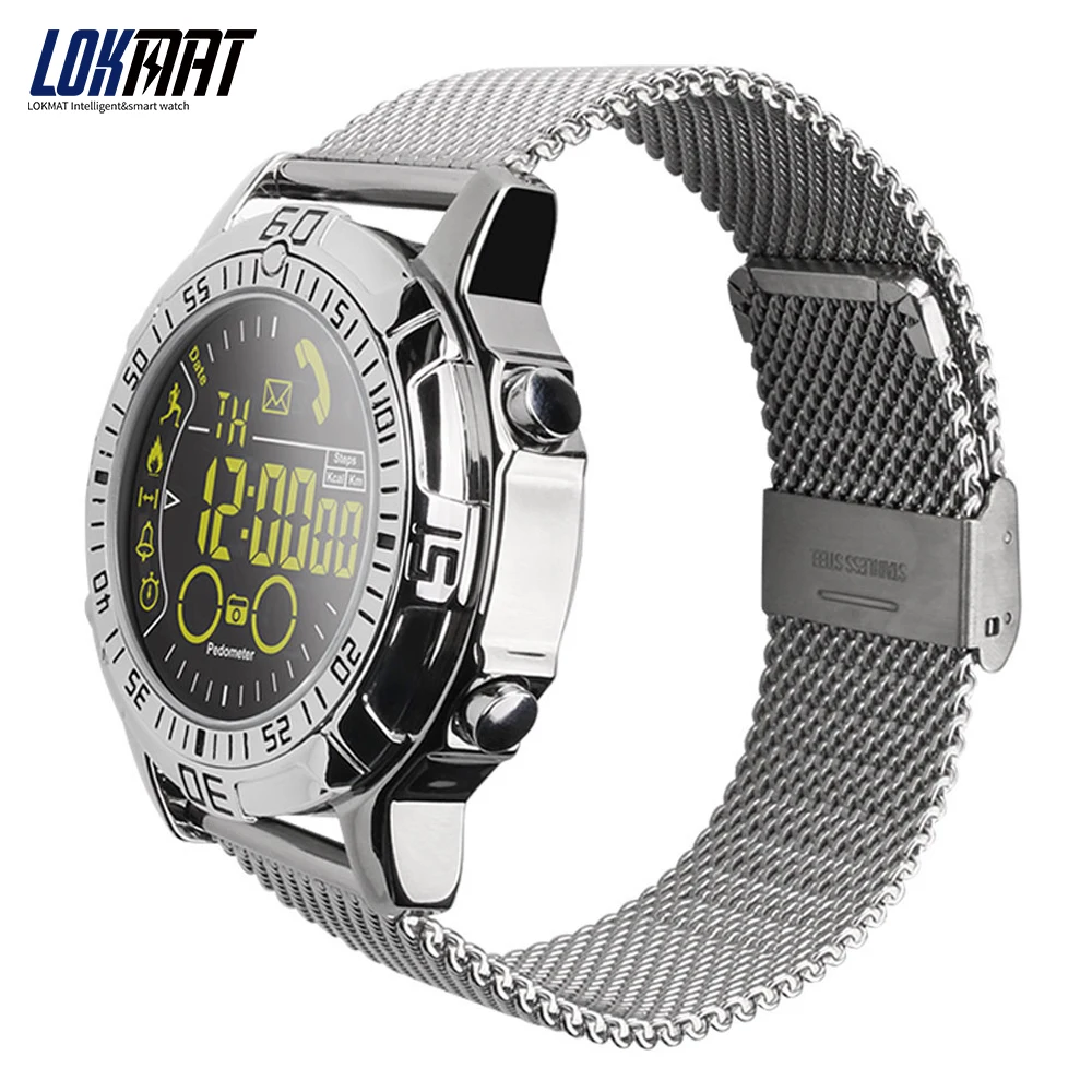 LOKMAT Smart watch Waterproof Outdoor Sport digital clock Relogio Masculino Bluetooth Smartwatch Men watch For ios android phone