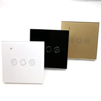 

Dimming RC Touch Switch,Smart Wi-Fi In-wall App Voice Remote Control Light Touch Switch for Alexa, Google Home, AC 90V-250V